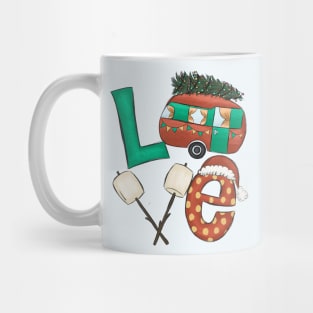 Camping Love Christmas Presents Mug